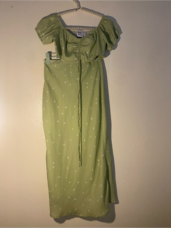 Princess Polly Dresses & Skirts - Princess Polly Women’s Size 2 Polk A Dot Green Matching Set
